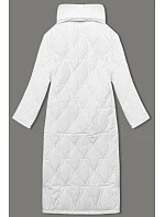 Dámský kabát oversize bílý (5M3177-281) Dámský kabát oversize bílý (5M3177-281)