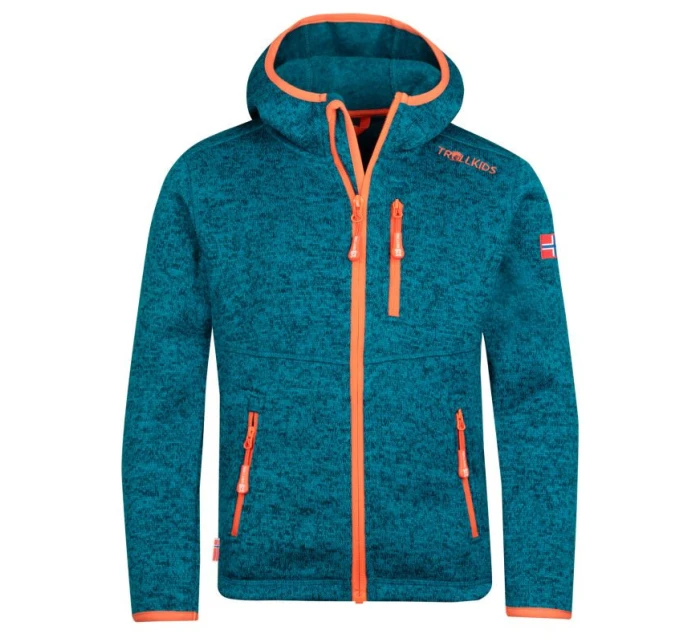 Trollkids Dětská bunda Jondalen XT atlantic Jr 222-197 fleecová bunda