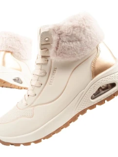 Skechers Uno Rugged dámská sportovní obuv zateplené boty zimní béžové dámské