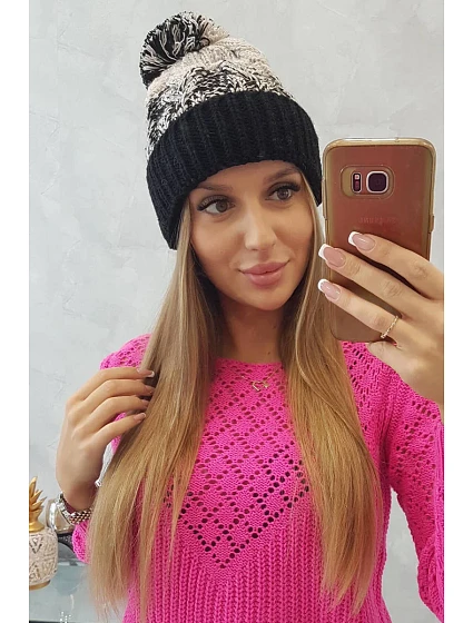 Dámská čepice s bambulí Abigail model 18751661 - K-Fashion
