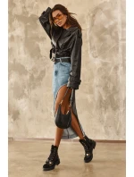 Dámské módní boty se zipem a ozdobami D&A MR870-76 černé