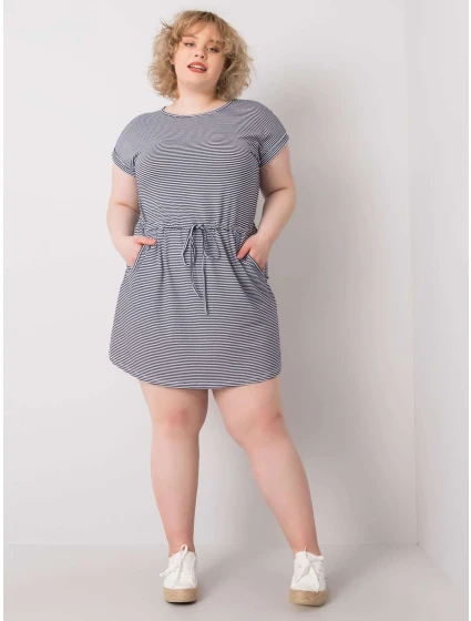 Šaty RV SK model 15426776 bílé a tmavě modré - FPrice