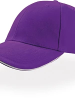 Atlantis Headwear Liberty Sandwich 6 panelová kšiltovka "Liberty Sandwich" 33.0005 violet/white