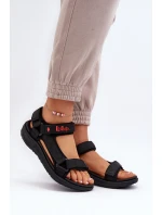 Dámské sandály model 21649054 Černé - Lee Cooper Dámské sandály model 21649054 Černé - Lee Cooper