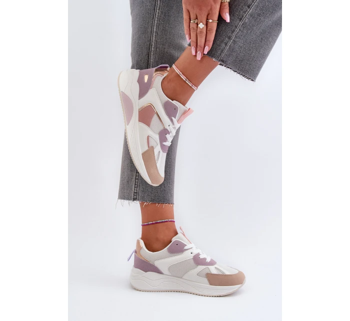 Dámské tenisky na platformě fialové model 21654522 - Boto Dámské tenisky na platformě fialové model 21654522 - Boto