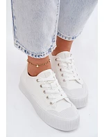 Dámské tenisky na platformě Big Star TT274269 Bílé