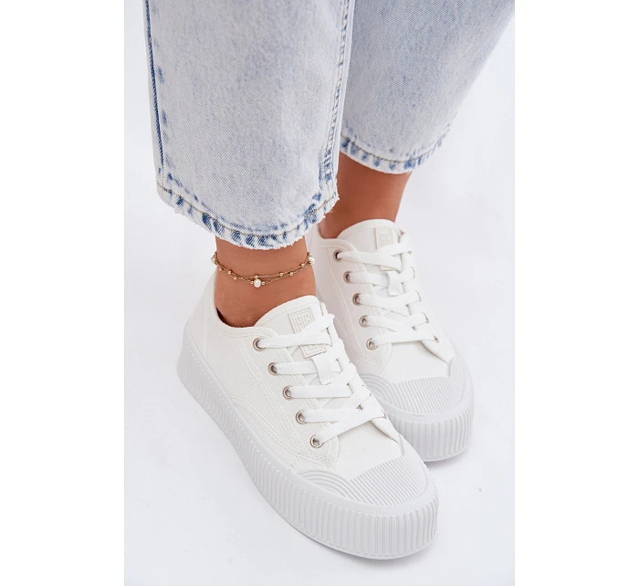 Dámské tenisky na platformě Big Star TT274269 Bílé