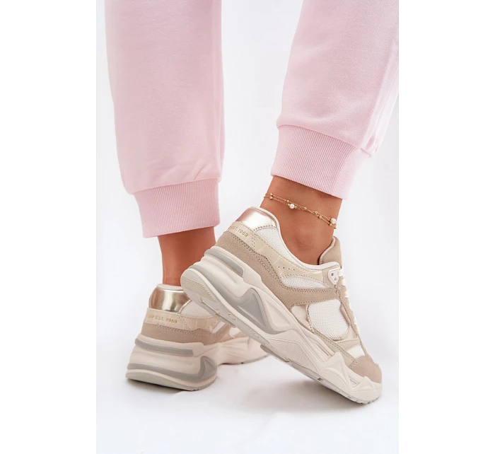 Dámské tenisky na platformě Béžové model 22074783 - GAP Dámské tenisky na platformě Béžové model 22074783 - GAP