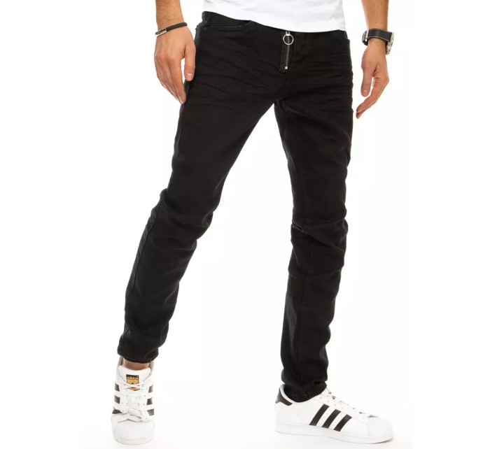 Černé pánské džínové kalhoty UX2944