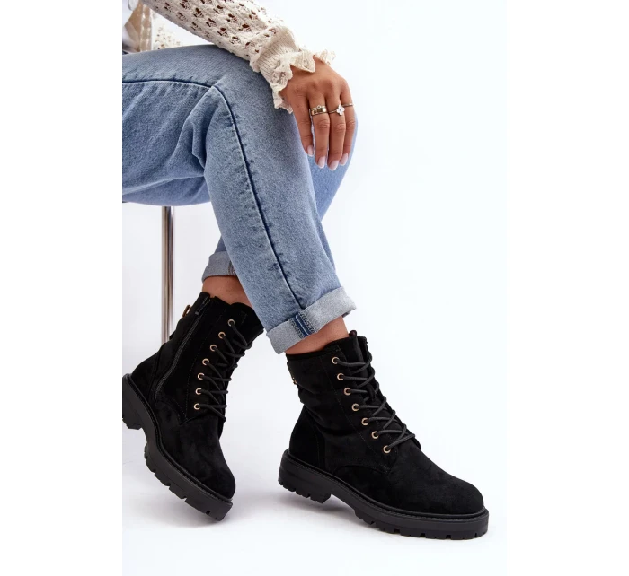 Dámské pracovní boty se zipem černé Ninsuni Dámské pracovní boty se zipem černé Ninsuni