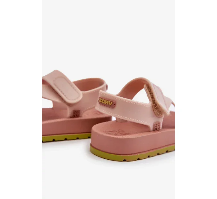 Dětské sandály na suchý zip Scented ZAXY Světle růžové