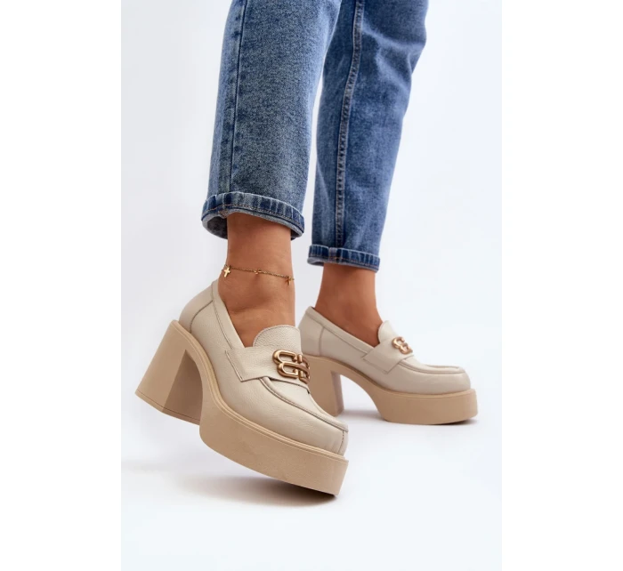 Polobotky na podpatku  model 192289 Step in style