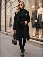 Płaszcz damski typu z czarny model 22353067 - FashionStreet Płaszcz damski typu z czarny model 22353067 - FashionStreet
