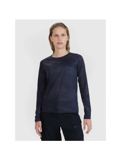 Dámské rychleschnoucí cyklistické tričko s dlouhým rukávem 4F 4FWSS25TFLOF344-20A Dámské rychleschnoucí cyklistické tričko s dlouhým rukávem 4F 4FWSS25TFLOF344-20A