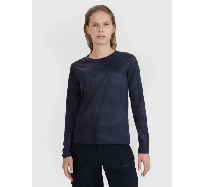 Dámské rychleschnoucí cyklistické tričko s dlouhým rukávem 4F 4FWSS25TFLOF344-20A Dámské rychleschnoucí cyklistické tričko s dlouhým rukávem 4F 4FWSS25TFLOF344-20A