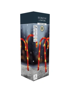 VENKOVNÍ SVĚTLA CANDY CANES SADA 6KS