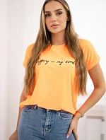 Halenka Nakupování je moje kardio oranžová neonová