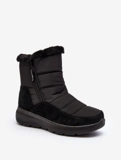 Dámské zimní boty s kožešinou černé Primose