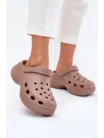 Dámské Pěnové Sandály Na Masivní Podešvi Big Star RR274A121 Tmavě béžové Dámské Pěnové Sandály Na Masivní Podešvi Big Star RR274A121 Tmavě béžové