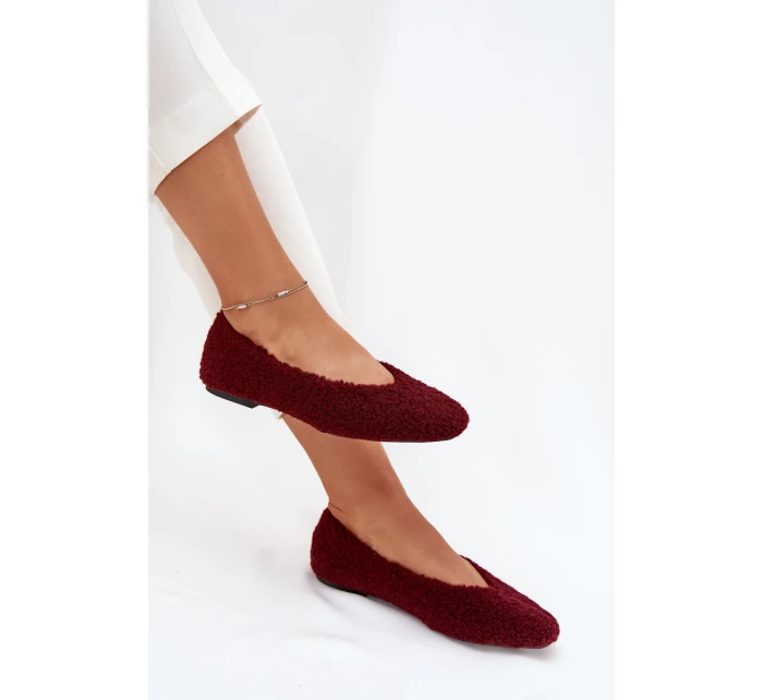 Dámské Baletky S Kožíškem Bordové model 21704606 - Boto Dámské Baletky S Kožíškem Bordové model 21704606 - Boto
