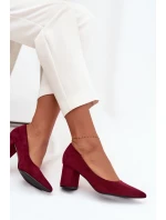 Dámské lodičky s na sloupku bordové model 21711452 - Boto Dámské lodičky s na sloupku bordové model 21711452 - Boto