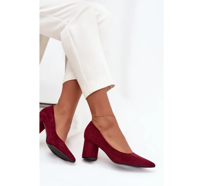 Dámské lodičky s na sloupku bordové model 21711452 - Boto Dámské lodičky s na sloupku bordové model 21711452 - Boto