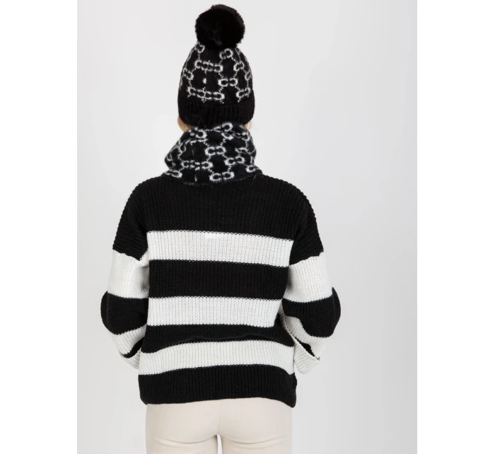 Dámská čepice AT CZ CM 319 černá a bílá