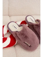Dámské huňaté pantofle – tmavě fialové Belinna Dámské huňaté pantofle – tmavě fialové Belinna