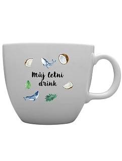 Personalizovaný MEGA XXL keramický hrnek 1 000 ml s letním mixem