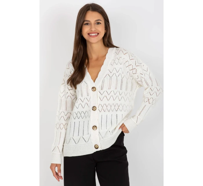 Svetr na zapínání model 175414 Rue Paris Svetr na zapínání model 175414 Rue Paris