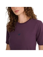 Dámské tričko tmavě fialové WAW25TTSH model 21749365 - 4F Dámské tričko tmavě fialové WAW25TTSH model 21749365 - 4F