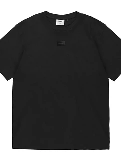 Tričko Prosto Jacquard Label KL261MTEE1042, černé, velikost L