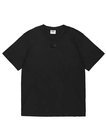 Tričko Prosto Jacquard Label KL261MTEE1042, černé, velikost L