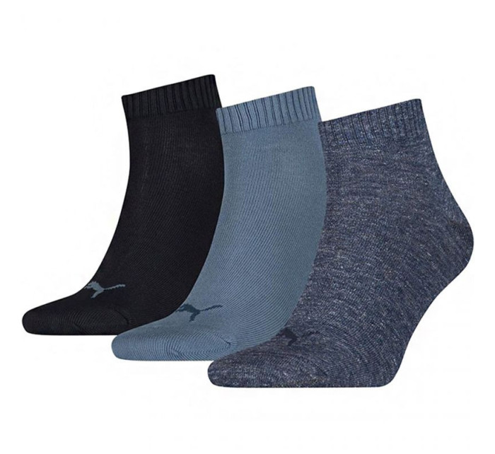 Unisex ponožky Puma Quarter Plain 3 páry 271080001 460