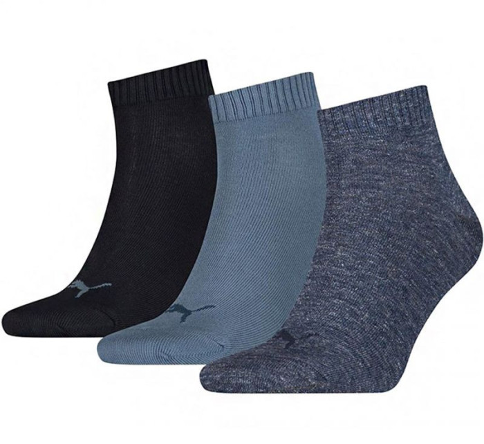 Unisex ponožky Puma Quarter Plain 3 páry 271080001 460