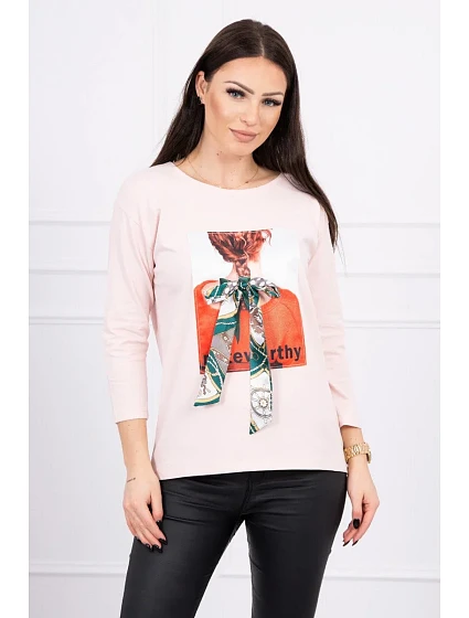 3D halenka pudrově růžová model 18743914 - K-Fashion