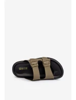 Lehké Pěnové Sandály Mužské Big Star MM174324 Tmavě Zelené