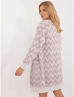 Kardigan AT SW jasny fioletowy model 20463584 - FPrice Kardigan AT SW jasny fioletowy model 20463584 - FPrice