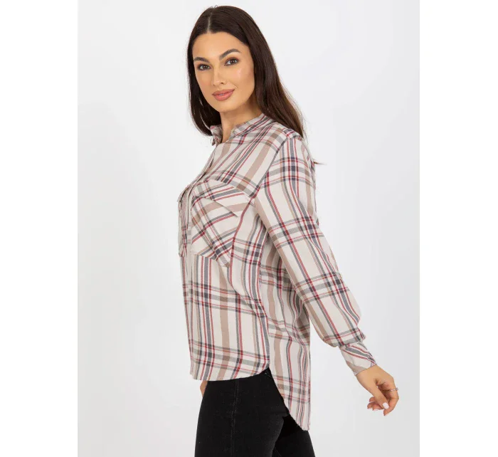 Halenka D70039Z11082A světle béžová Halenka D70039Z11082A světle béžová