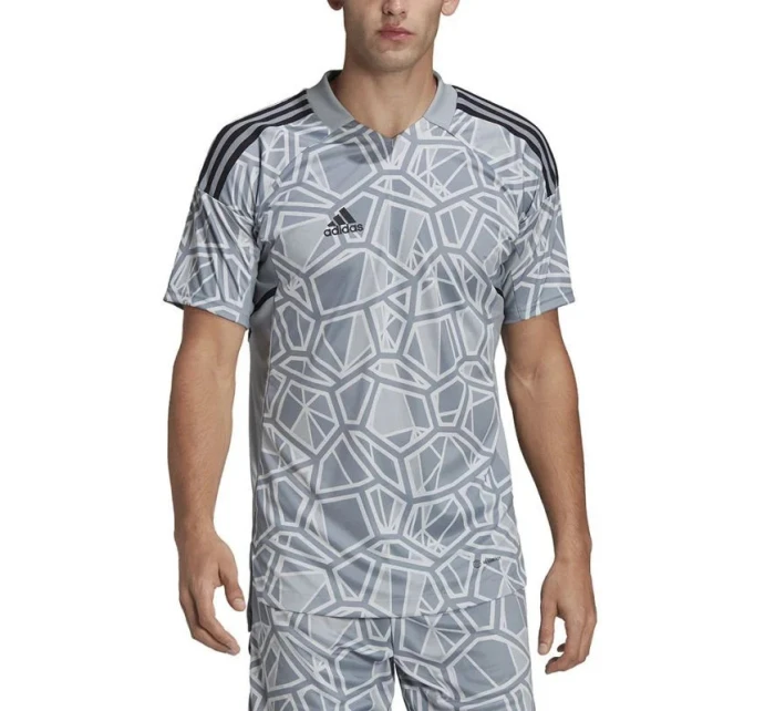 Pánský brankářský dres Condivo 22 HB1622 Šedý s béžovou vzor - Adidas
