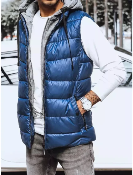 Pánská tmavě modrá vesta Dstreet TX4138 Pánská tmavě modrá vesta Dstreet TX4138