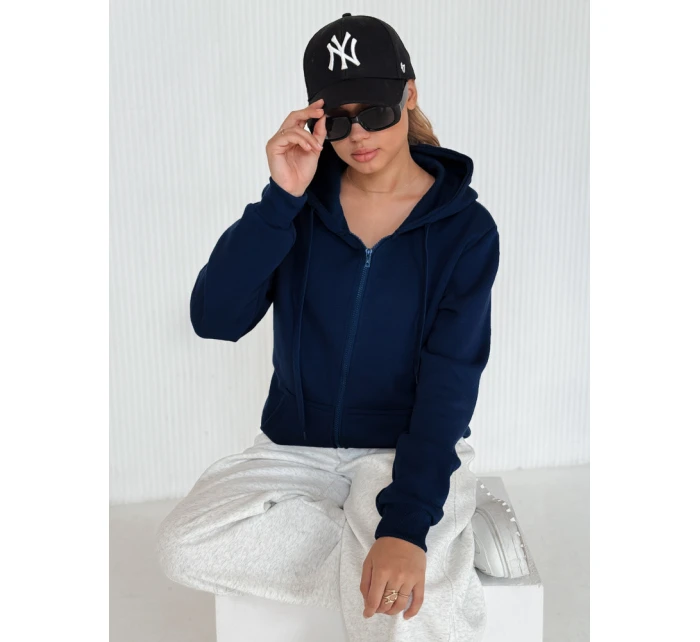 Dámská mikina VICTORIA navy blue FashionStreet BY1202 Dámská mikina VICTORIA navy blue FashionStreet BY1202