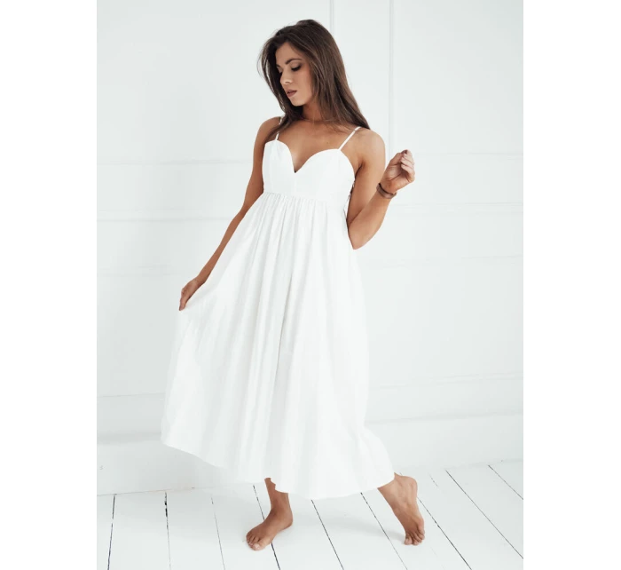 ELIENE midi šaty bílé FashionStreet EY2444