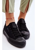 Nízké šněrovací tenisky Big Star LL274967 Černé Nízké šněrovací tenisky Big Star LL274967 Černé