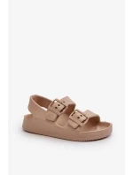 Dětské lehké sandále s přezkami BIG STAR Béžové Dětské lehké sandále s přezkami BIG STAR Béžové