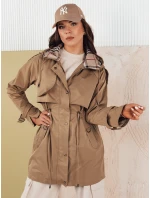Dámská přechodná bunda parka MOZA tmavě béžová FashionStreet TY4284