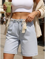 Dámské ležérní modré džínové šortky FashionStreet SY0498