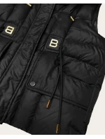 bezrękawnik damski z kapturem Goodlookin czarny model 22037928 - S'WEST