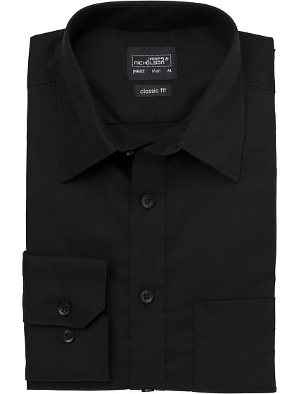 JN keprová košile s dlouhým rukávem 02.0 black model 22488313 - Daiber JN keprová košile s dlouhým rukávem 02.0 black model 22488313 - Daiber