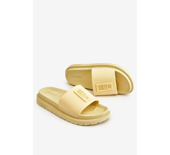 Dámské pantofle Big Star model 21582438 Žluté - Big Star Shoes